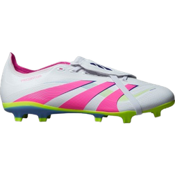 adidas Predator League Fold Over Tongue FG/MG - Cloud White/Lucid Pink/Lucid Lemon