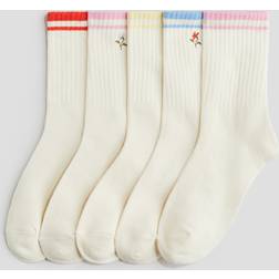 H&M Girls 5-Pack Socks - White