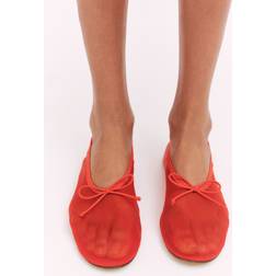 H&M Ballerinas Aus Mesh - Rot