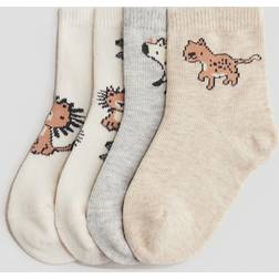 H&M Baby 4-Pack Socks - Beige