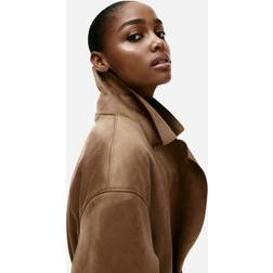 H&M Borstad Kappa Med Knytskärp - Beige