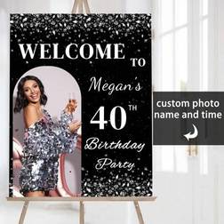 Shein Customized 40th Birthday Welcome Sign With Photo