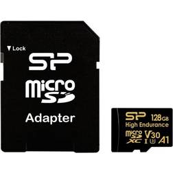 Silicon Power Golden Series High Endurance microSDXC Class10 UHS-I U3 V30 A1 100/80MB/s 128GB +SD adapter