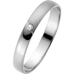 Bartoli First Wedding Ring - Silver/Diamond