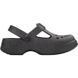Crocs Classic Mary Jane Glitter Clog - Black