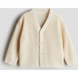 H&M Våffelstickad Kofta - Beige