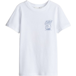 H&M Pojke T-shirt Med Tryck - Vit/Enjoy