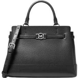 Michael Kors Reed Large Pebbled Leather Satchel - Black