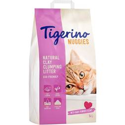 Tigerino Baby Powder Scent Nuggies Cat Litter 14L