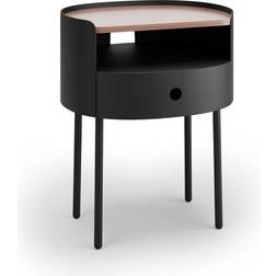 Elements Griffin Black Bedside Table 39.5x45.5cm