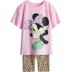 H&M 2-Delat Set Med Tryck - Ljusrosa/Mimmi Pigg