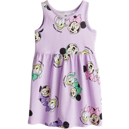 H&M Girls Printed Cotton Dress - Purple