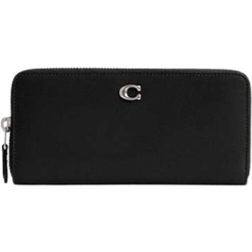 Coach Essential Slim Accordion Zip Wallet - Silver/black
