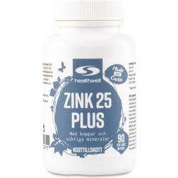 Healthwell Zink 25 Plus 90 stk