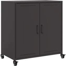 vidaXL 68.5x39x72cm Black Sideboard 68x72cm