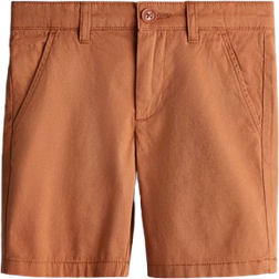 H&M Cotton Chino Shorts - Rust Brown (1270438007)