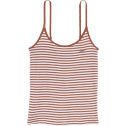 PINK Pretty Perfect Tank Top - Carmel Stripes W/ Hearts