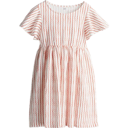 H&M Flutter-Sleeved Cotton Dress - White