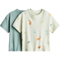 H&M Cotton T-shirts 2-pack - Green