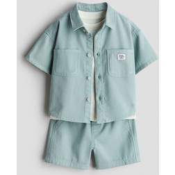 H&M Baby 3-Delat Set I Bomull - Turkos
