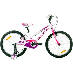Sprint Calypso 20 Inch Children's Bike – Pink/White Barncykel