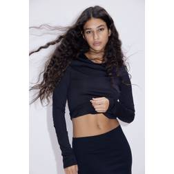H&M Long-sleeved Jersey Top - Black