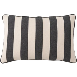 Dunelm Beatrice Stripe Cushion Cover Black (60x40cm)