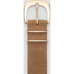 Mango Suede Belt - Sand