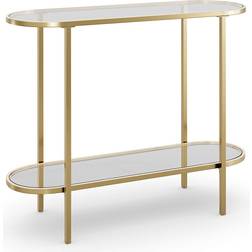 Dunelm Sofia Gold Console Table 34x100cm