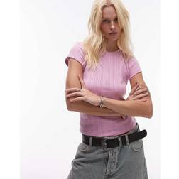Topshop Rosa T-shirt I Pointelle
