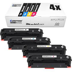 Eurotone W2030A -W2031A -W2032A -W2033A 415A toner compatible for HP Color Laserjet Pro M479dw MFP M479fdw M479dn M479; HP Color Laserjet Pro M454dn M454dw M454 (4 multi-pack set)