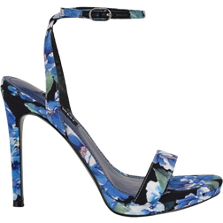 Nine West Loola Ankle Strap Stiletto Sandals - Blue Floral