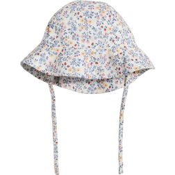 H&M Cotton Muslin Sun Hat - White/Floral (1225547007)