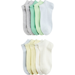 H&M Ankle Socks 10-pack - Green/Light Blue (1260277005)