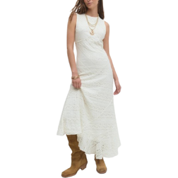 Gina Tricot Lace Midi Dress - White