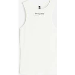 H&M Ribbed Vest Top - White