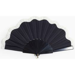 H&M Scalloped-Edge Fan Black
