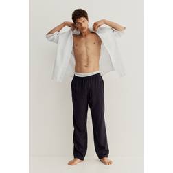 H&M Herren Hose Aus Lyocell Relaxed Fit - Blau