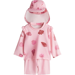 H&M Solskyddsset UPF 50 - Ljusrosa/Snäckor (1139368007)