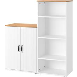 IKEA Skruvby Opbevaringskombination Hvid 130 x 140 cm Opbevaringsskab