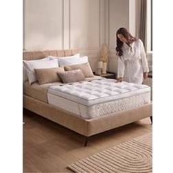 Silentnight Luxury Supreme Topper 10 cm - Mattress Cover White