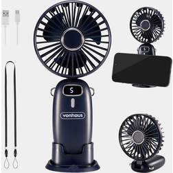 VonHaus Rechargeable Handheld Fan Navy