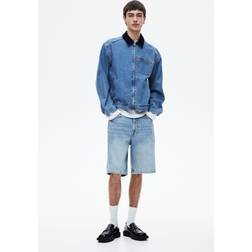 H&M Relaxed Jeansshorts - Blau