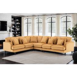 Mercer41 Modular Corner 2C3/3C2 Gold 86cm H X 288cm W X 224cm D Sofa
