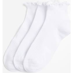H&M Ladies 3-Pack Socks - White