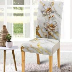 Shein Floral Print Dining Covers 1/4/6 pcs Loose Chair Cover