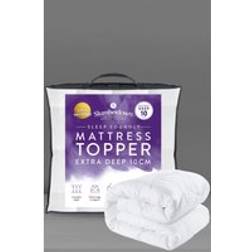 Slumberdown Sleep Soundly Extra Deep 10cm Topper Mattress Cover White