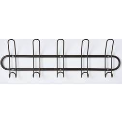 John Lewis Metal 5 Rack Black Coat Hook