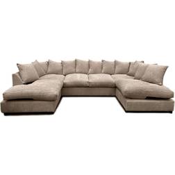 Latitude Run Jumbo Cord Fabric U-Shaped 90cm H X 275cm W X 167cm D Sofa