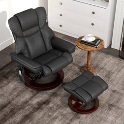 Homcom Massage Recliner Chair with Footstool